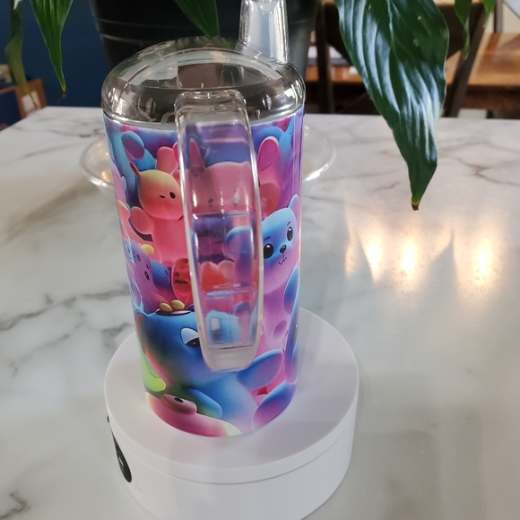 Animal Squishy Toys 12oz Sippy Cup with 2 lids - Picture 6 of 8